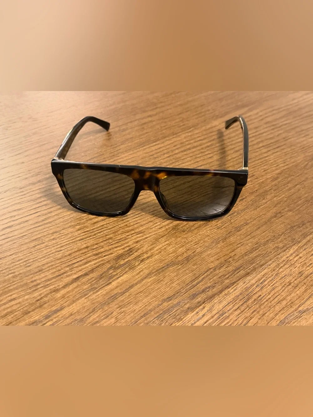 Gucci Rectangle Havana Tortoiseshell Frame Men’s Sunglasses GG0450S 002